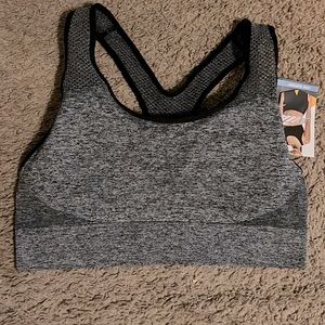 Avia Gray Sports Bra size XL NWT